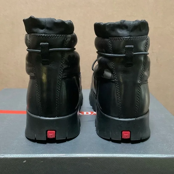 Prada Nylon Camo Boots | Luxury Streetwear Winter Shoes - Picture 7 of 15